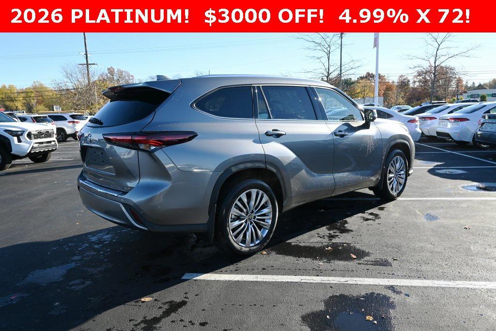 new 2026 Toyota Highlander car, priced at $55,283