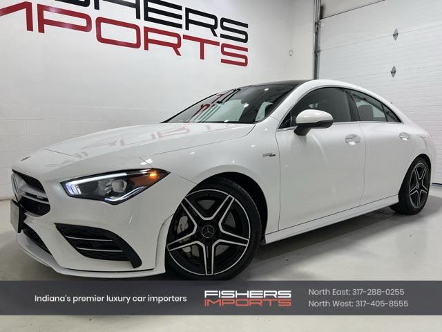 used 2021 Mercedes-Benz AMG CLA 35 car, priced at $36,999