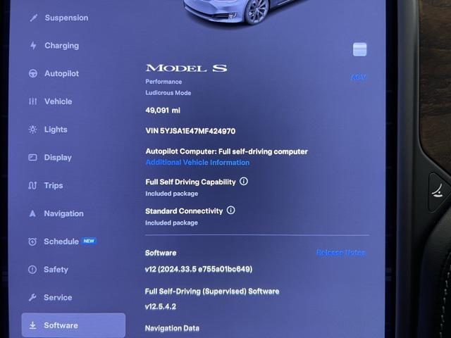 used 2021 Tesla Model S car, priced at $44,220