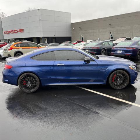 used 2018 Mercedes-Benz AMG C 63 car, priced at $39,990