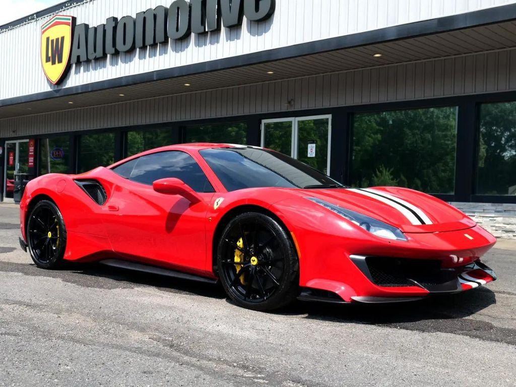 used 2020 Ferrari 488 Pista car, priced at $469,500