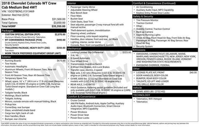 used 2018 Chevrolet Colorado car, priced at $23,586