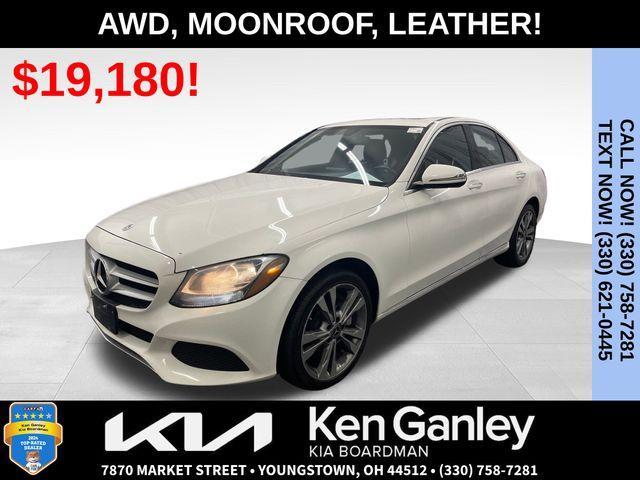 used 2018 Mercedes-Benz C-Class car, priced at $19,180