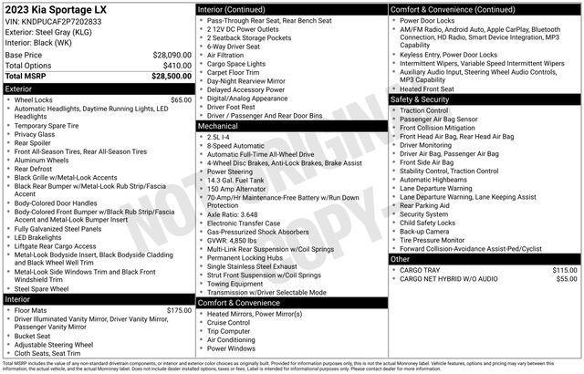 used 2023 Kia Sportage car, priced at $26,173