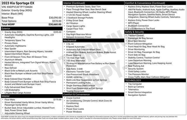 used 2023 Kia Sportage car, priced at $26,226