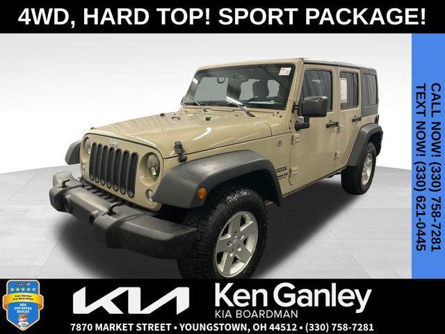 used 2016 Jeep Wrangler Unlimited car, priced at $20,623