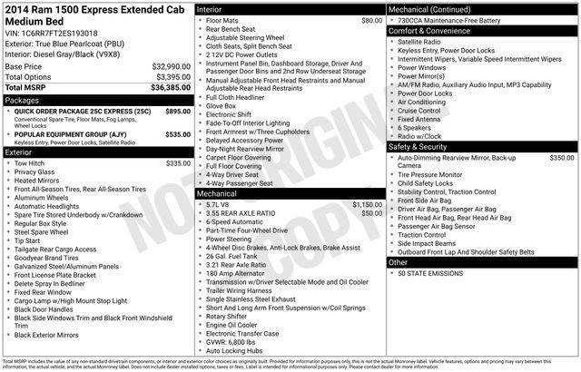 used 2014 Ram 1500 car, priced at $19,581