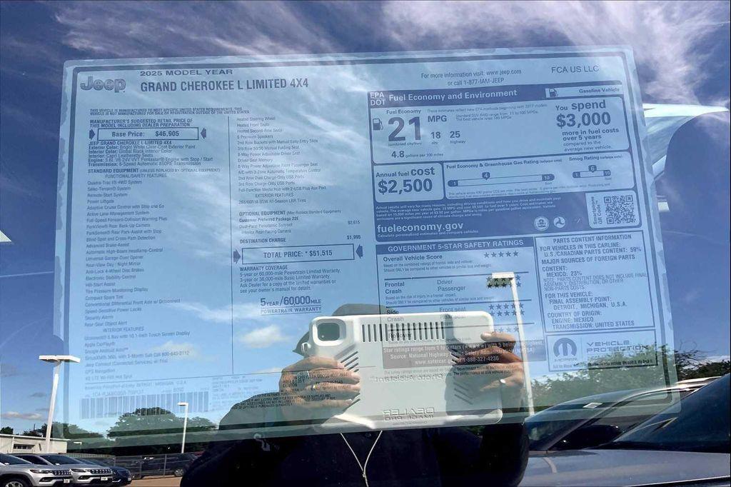 new 2025 Jeep Grand Cherokee L car, priced at $47,999