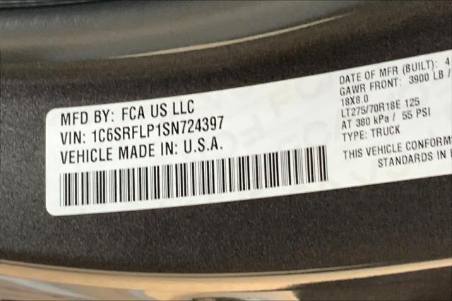 new 2025 Ram 1500 car, priced at $72,820