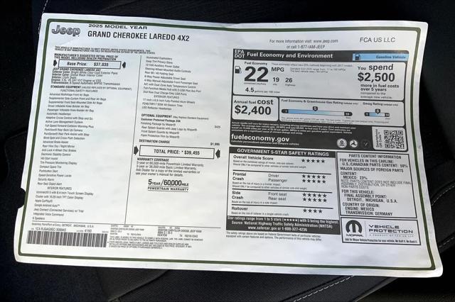 new 2025 Jeep Grand Cherokee car, priced at $39,455