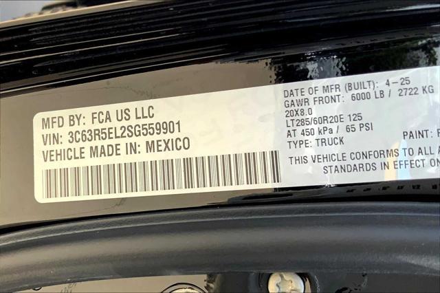 new 2025 Ram 2500 car, priced at $94,405