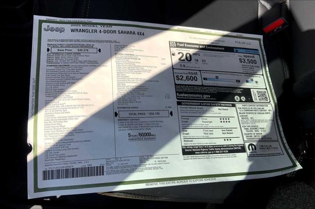 new 2025 Jeep Wrangler car, priced at $59,120
