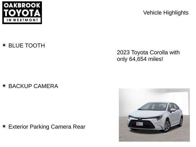 used 2023 Toyota Corolla car, priced at $19,300