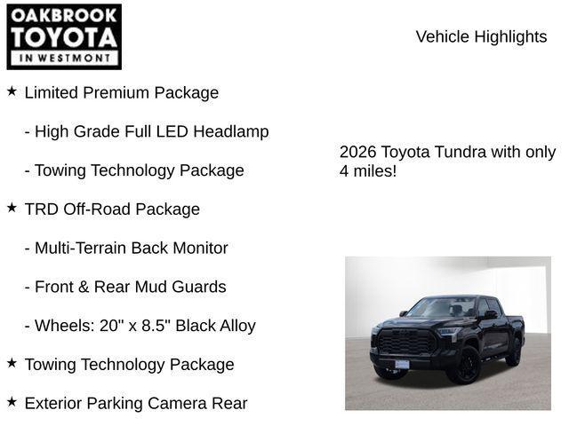 new 2026 Toyota Tundra Hybrid car, priced at $64,839