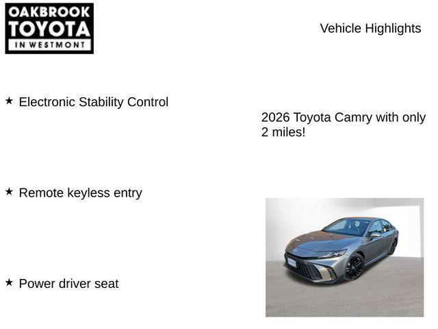 new 2026 Toyota Camry car, priced at $31,752