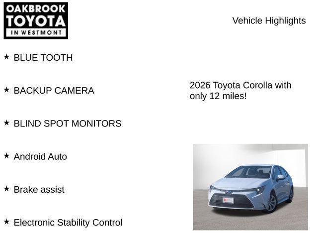 used 2026 Toyota Corolla car, priced at $23,500