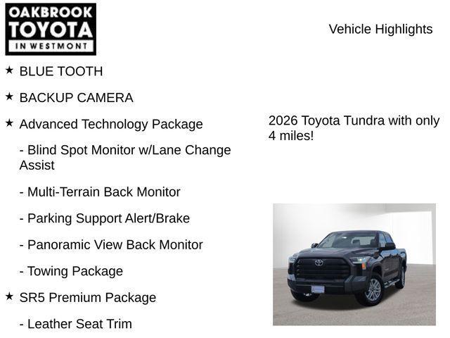 new 2026 Toyota Tundra car, priced at $57,189