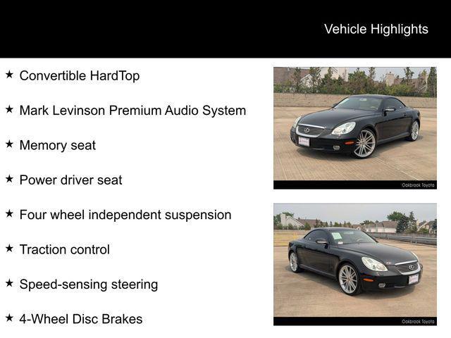 used 2002 Lexus SC 430 car, priced at $17,999