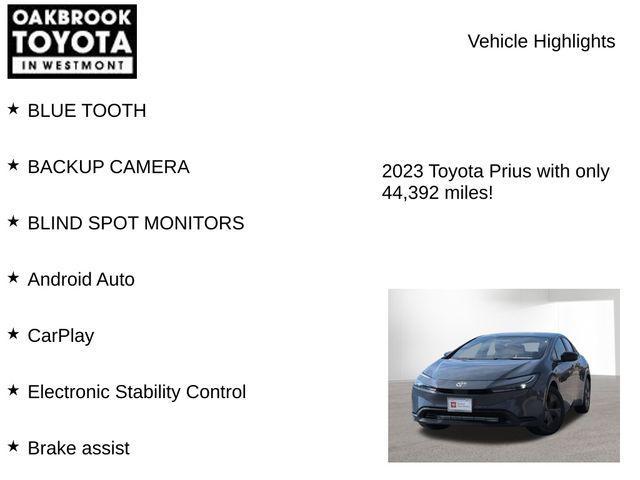 used 2023 Toyota Prius car, priced at $25,870