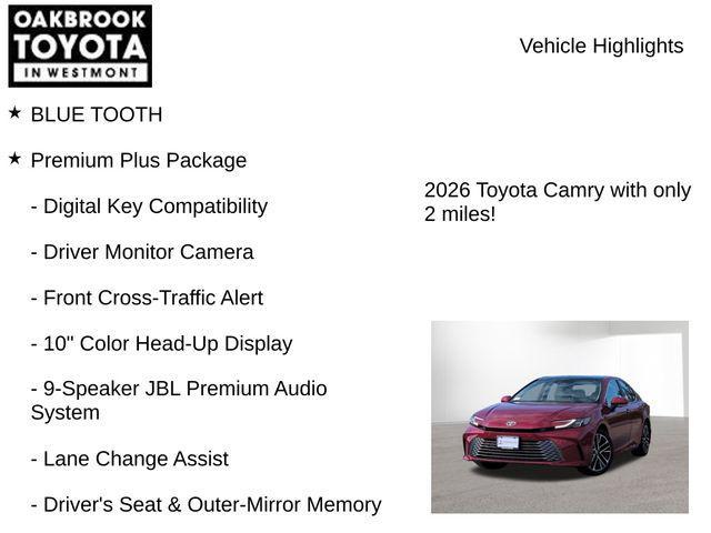 new 2026 Toyota Camry car, priced at $40,229