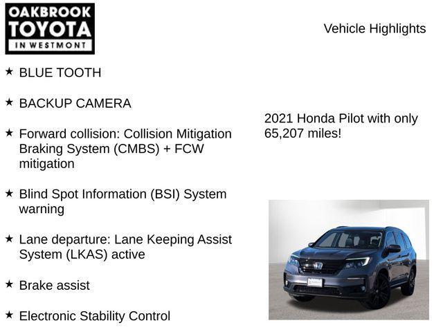 used 2021 Honda Pilot car, priced at $25,999