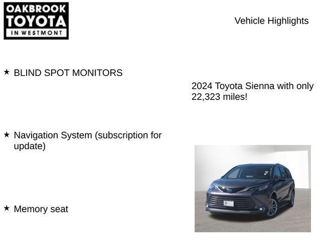 used 2024 Toyota Sienna car, priced at $47,999