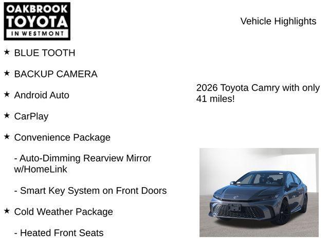 new 2026 Toyota Camry car, priced at $35,528