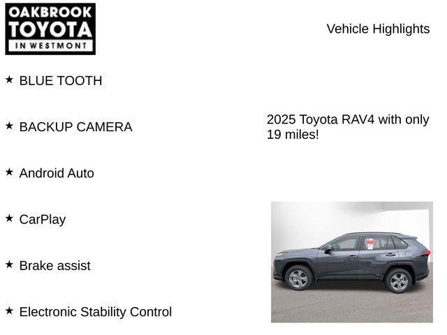 used 2025 Toyota RAV4 Hybrid car, priced at $33,999