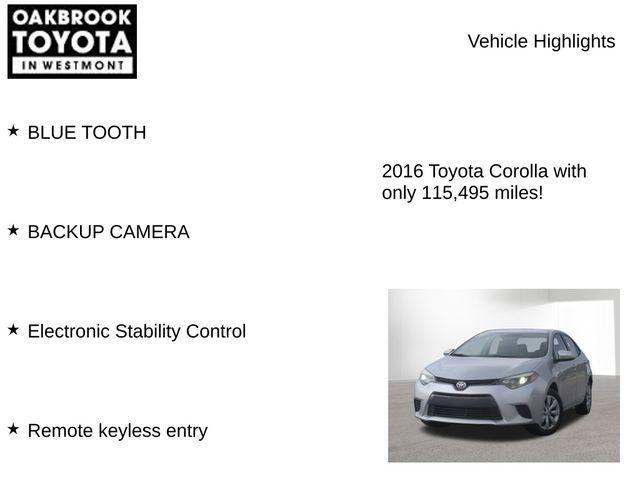 used 2016 Toyota Corolla car, priced at $12,786