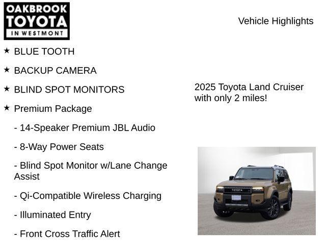 new 2025 Toyota Land Cruiser car, priced at $71,050