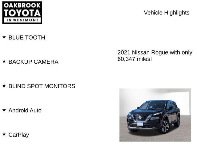used 2021 Nissan Rogue car, priced at $19,600