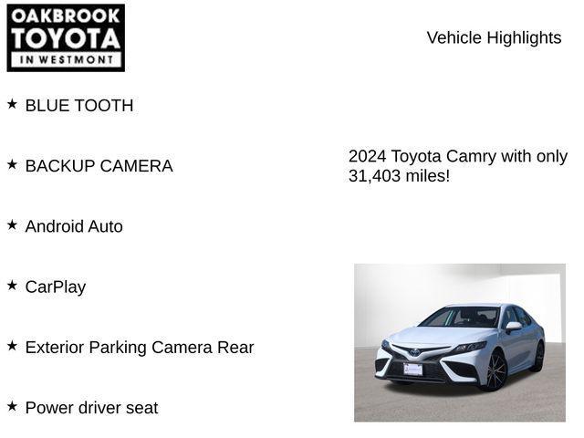 used 2024 Toyota Camry car, priced at $26,500