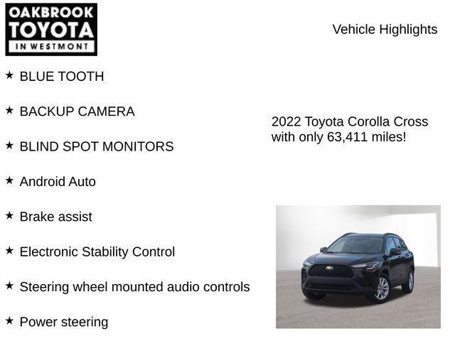 used 2022 Toyota Corolla Cross car, priced at $22,999
