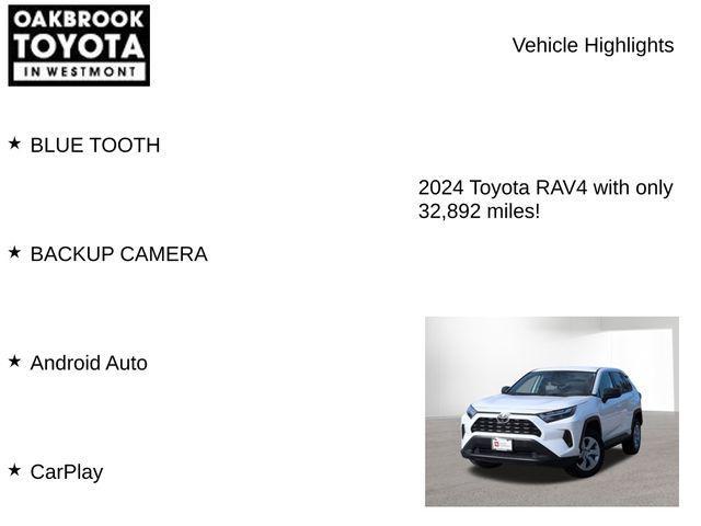 used 2024 Toyota RAV4 car, priced at $28,500