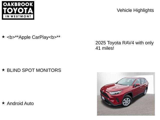 new 2025 Toyota RAV4 car, priced at $34,256