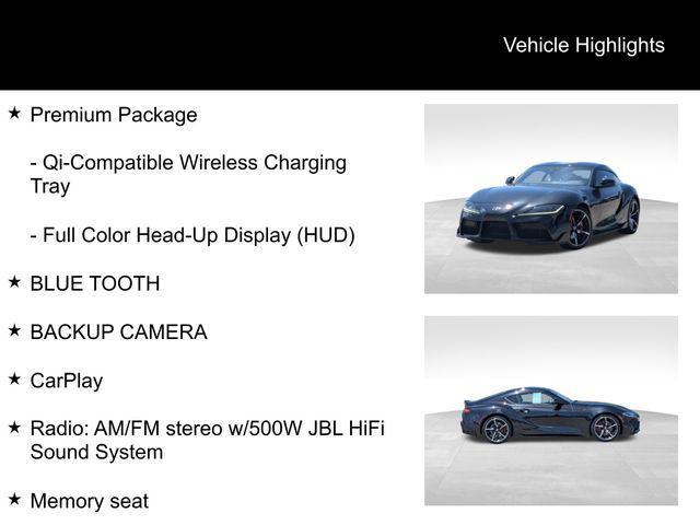 used 2022 Toyota Supra car, priced at $51,999