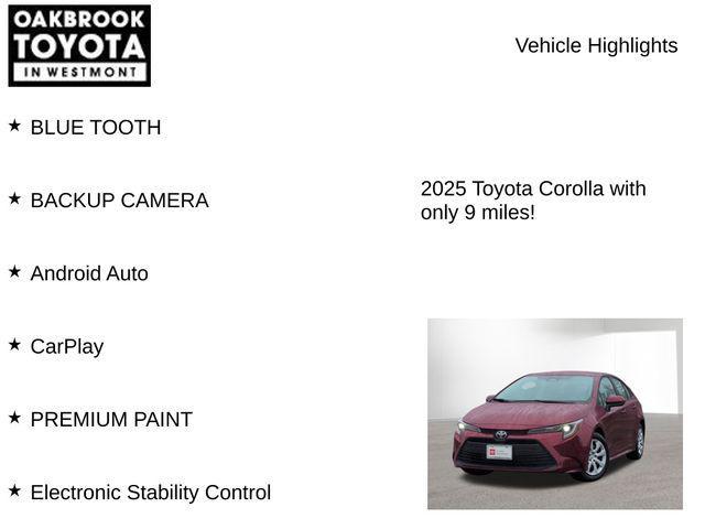 used 2025 Toyota Corolla car, priced at $23,200