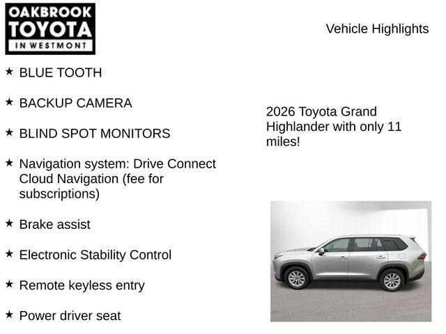 used 2026 Toyota Grand Highlander Hybrid car, priced at $52,500