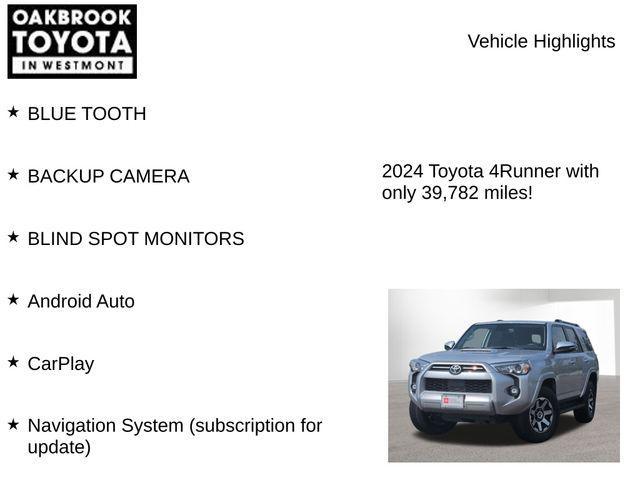 used 2024 Toyota 4Runner car, priced at $42,999