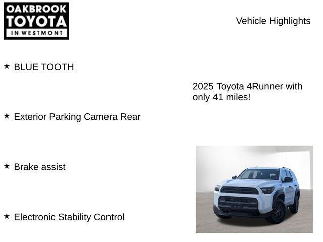 new 2025 Toyota 4Runner car, priced at $44,290