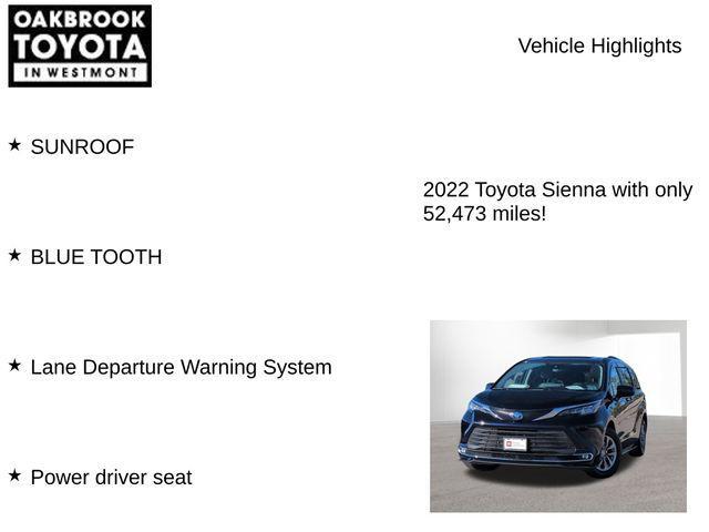 used 2022 Toyota Sienna car, priced at $37,999