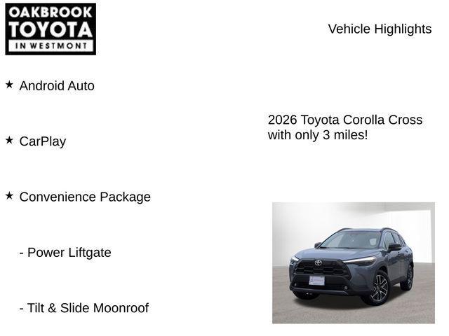 new 2026 Toyota Corolla Cross car, priced at $33,170