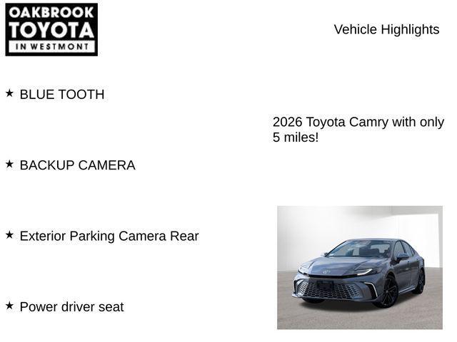 new 2026 Toyota Camry car, priced at $38,996