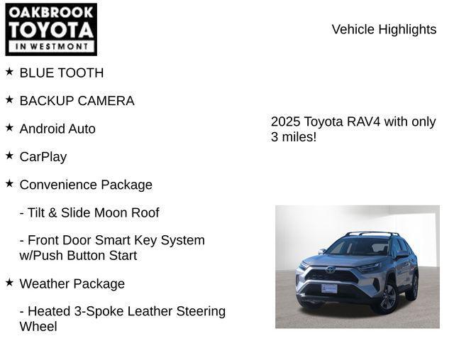 new 2025 Toyota RAV4 Hybrid car, priced at $38,099