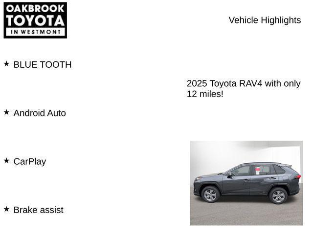 used 2025 Toyota RAV4 Hybrid car, priced at $33,999
