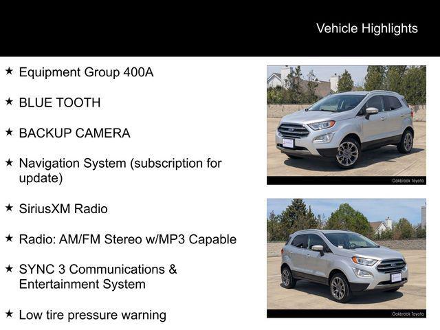 used 2020 Ford EcoSport car, priced at $14,999