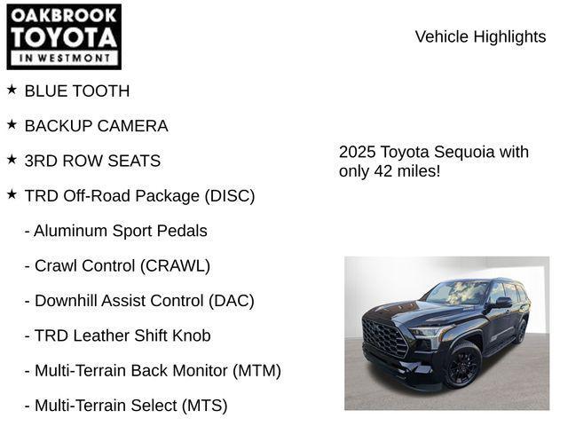 new 2025 Toyota Sequoia car, priced at $85,263