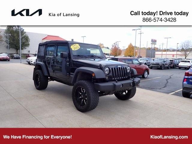 used 2015 Jeep Wrangler Unlimited car, priced at $21,843