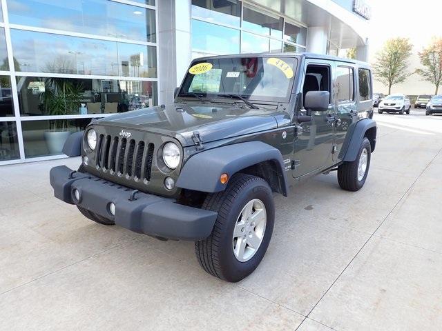 used 2016 Jeep Wrangler Unlimited car, priced at $18,650