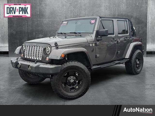 used 2016 Jeep Wrangler Unlimited car, priced at $20,561